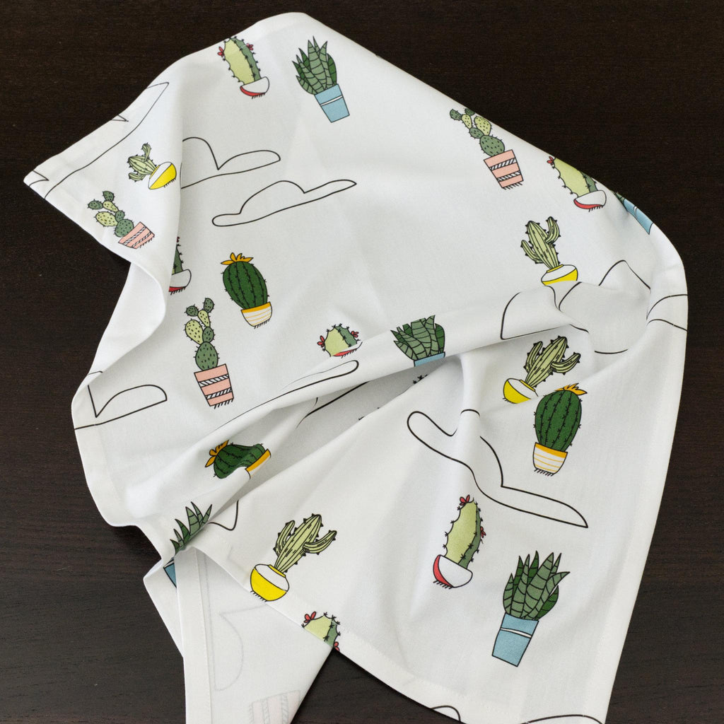 Clouds Over Cacti Tea Towels: Sets/3