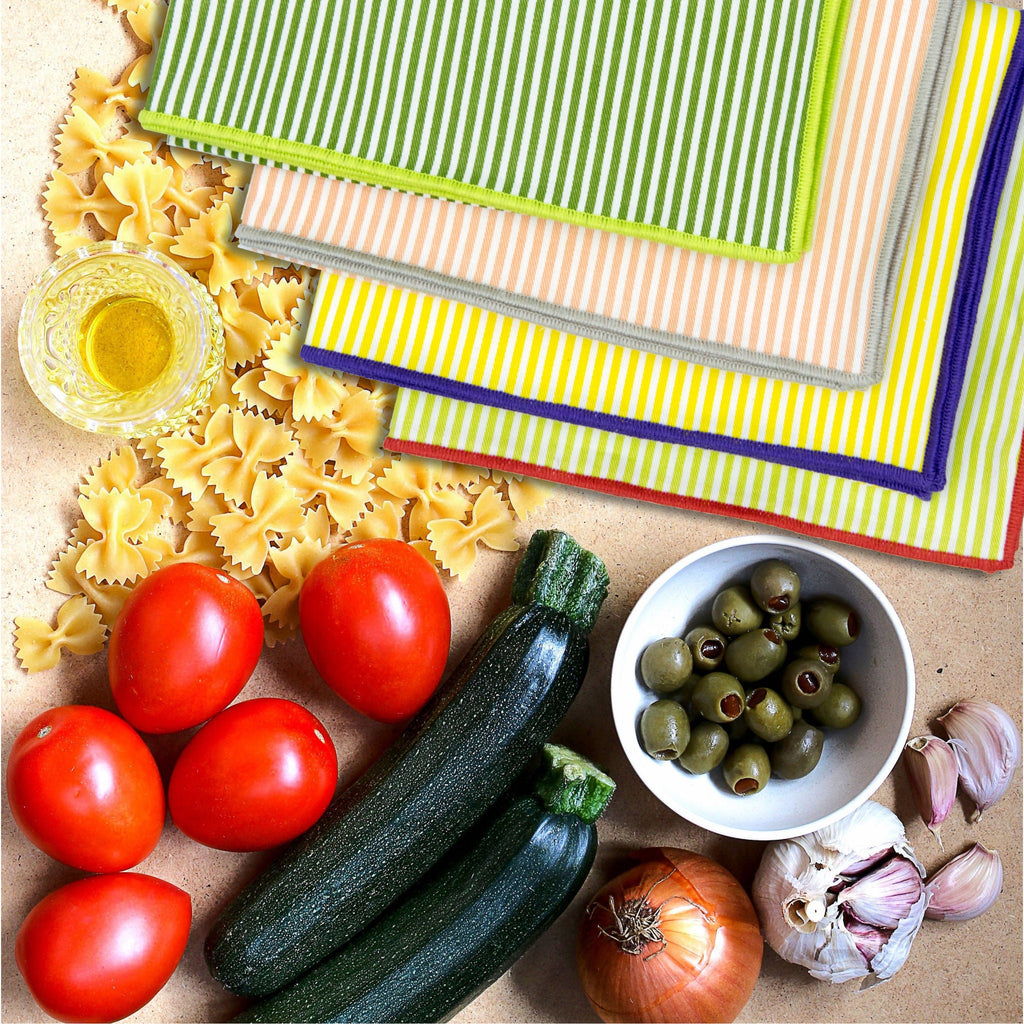 Banker Stripes Drill Weave Tea Towels