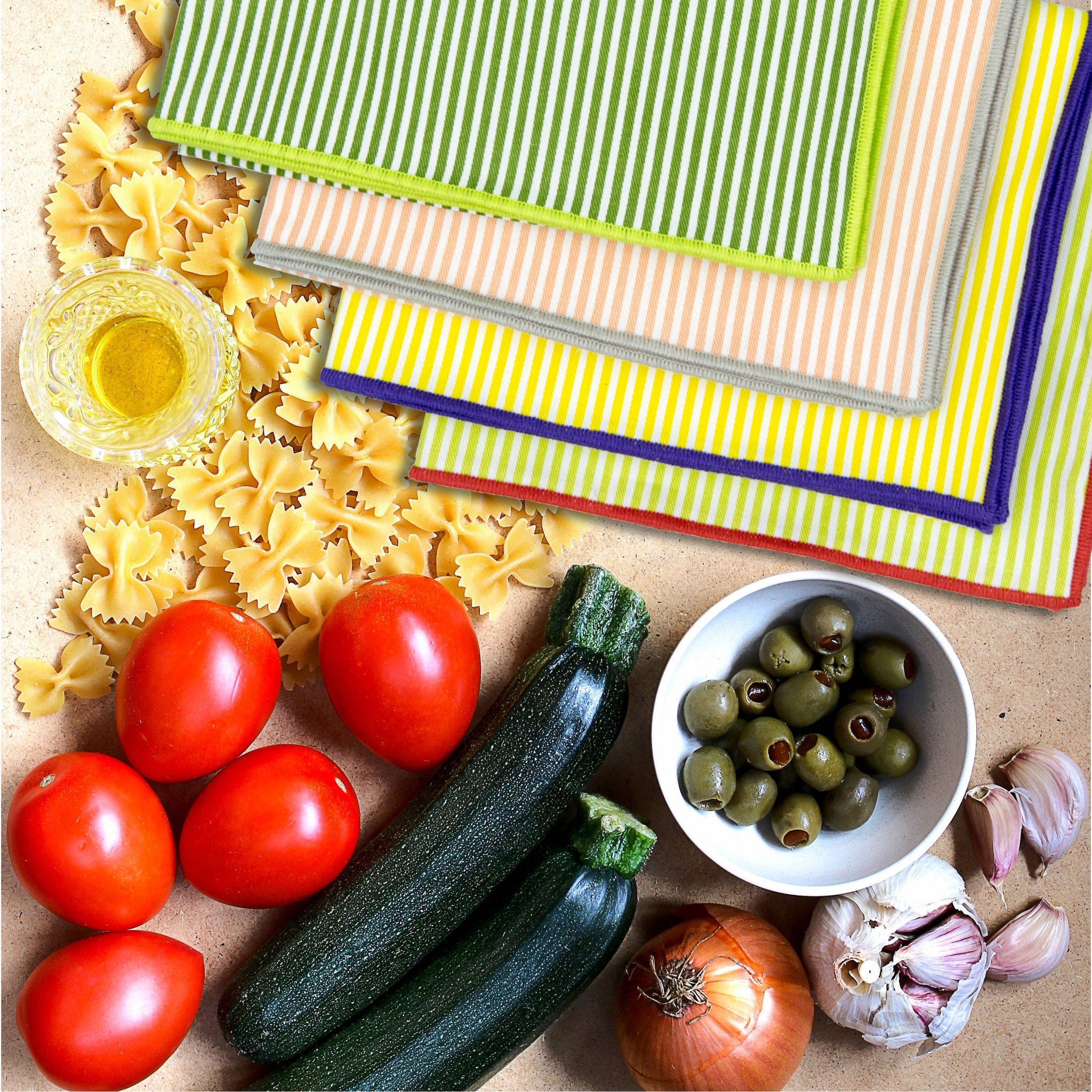 Banker Stripes Drill Weave Tea Towels