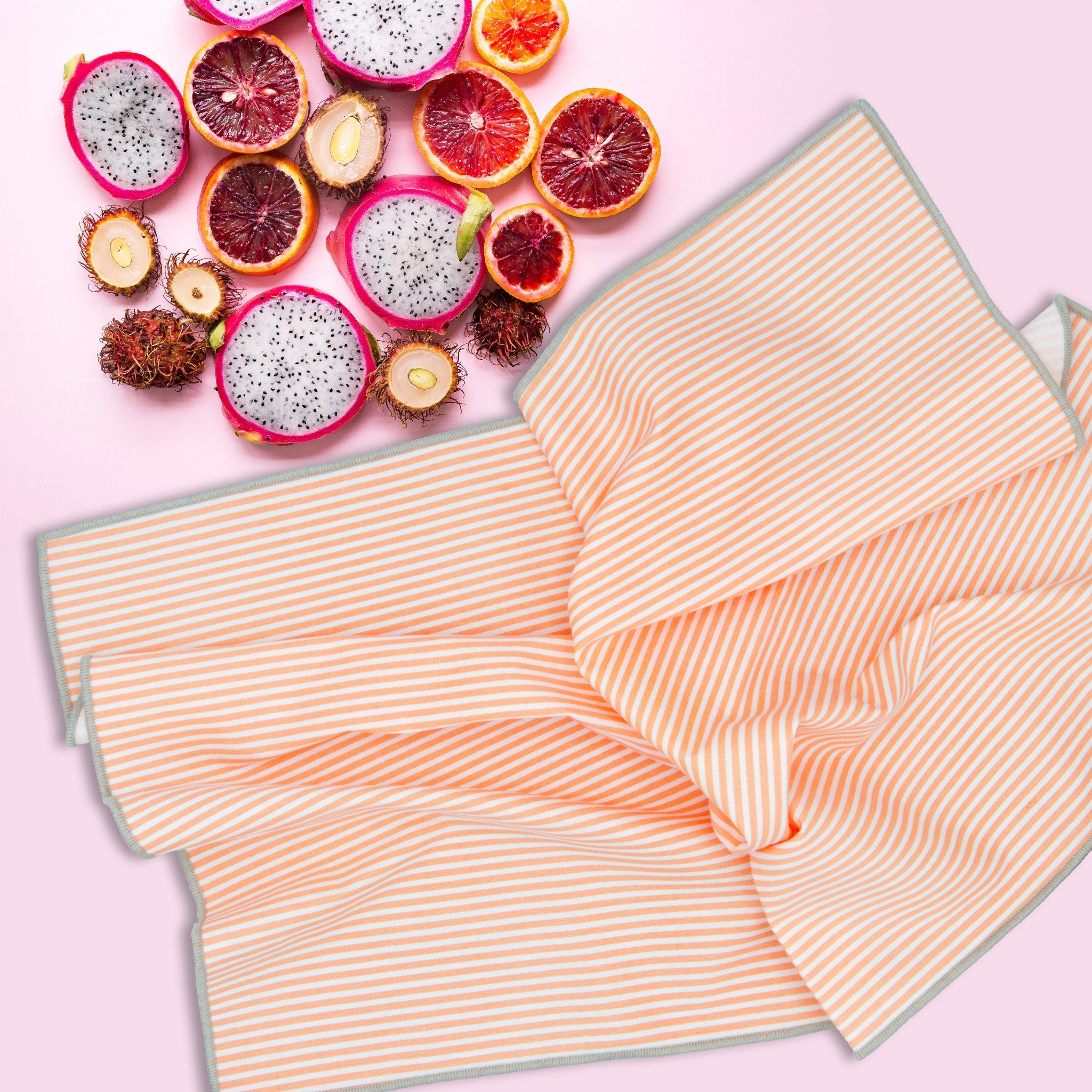 Banker Stripes Drill Weave Tea Towels