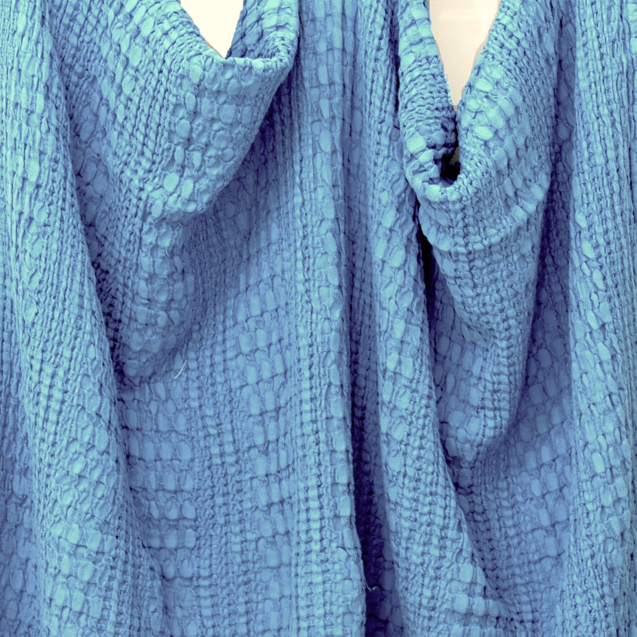 Wearable Waffle Cotton Throw: 2 Colors