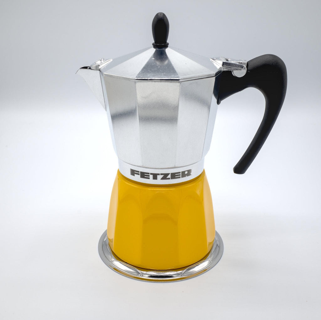 Dolce! Moka Pot-Induction-Ready Colored Stainless Steel Boiler