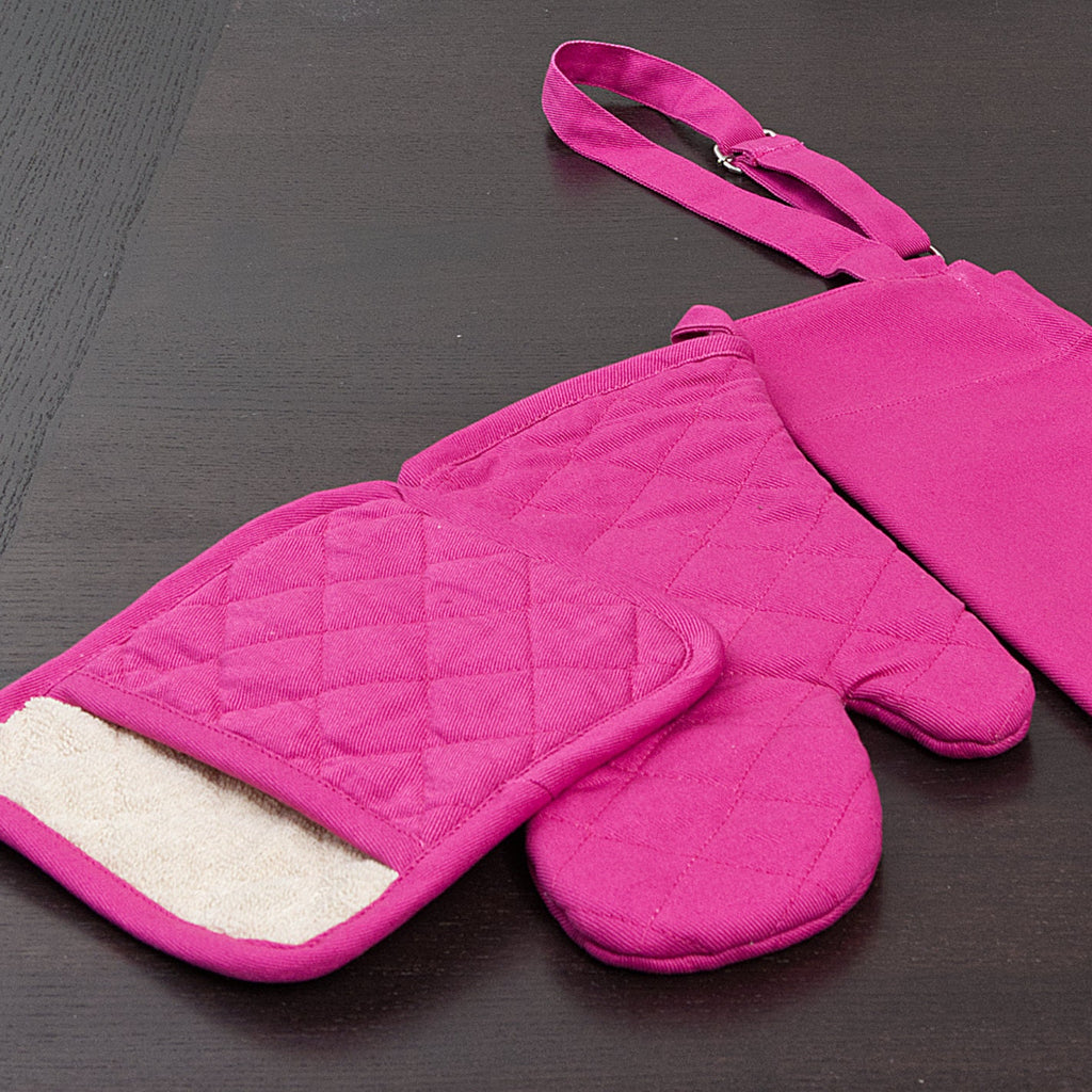 Grill & Drill-Tough Oven Mitt and Pot Holder Set
