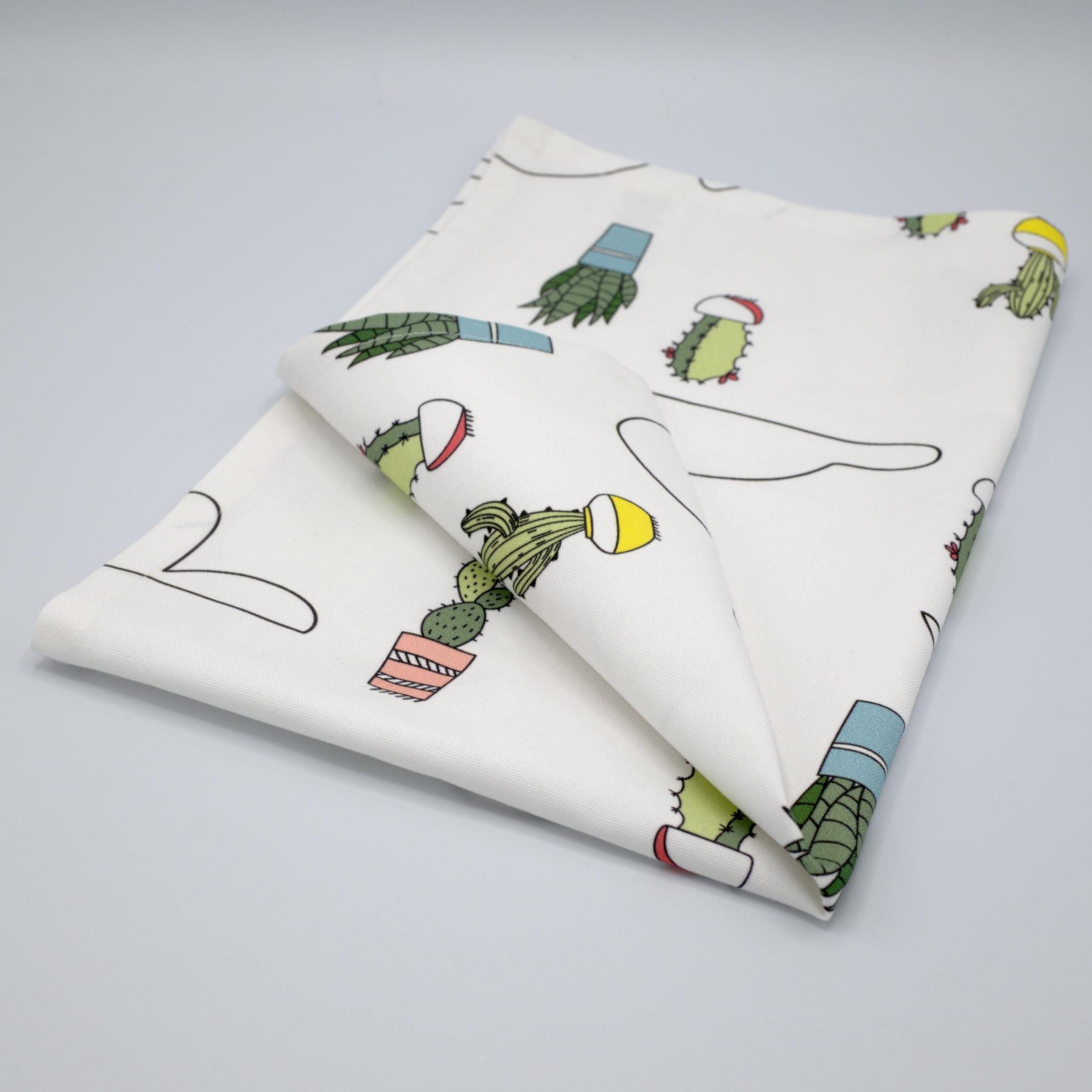 Clouds Over Cacti Tea Towels: Sets/3