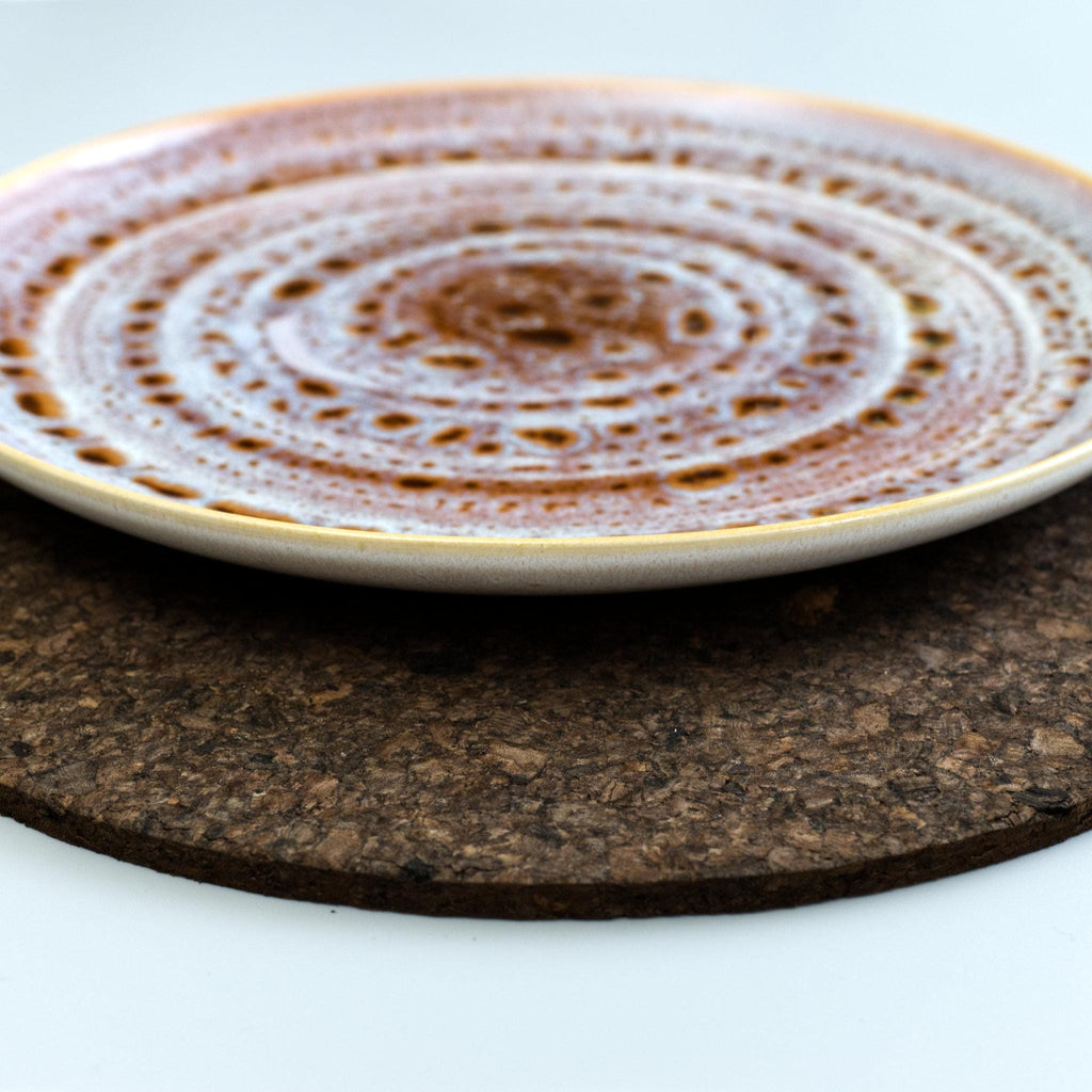 Matt Black-Black Mats: Cork Placemats Set of 2