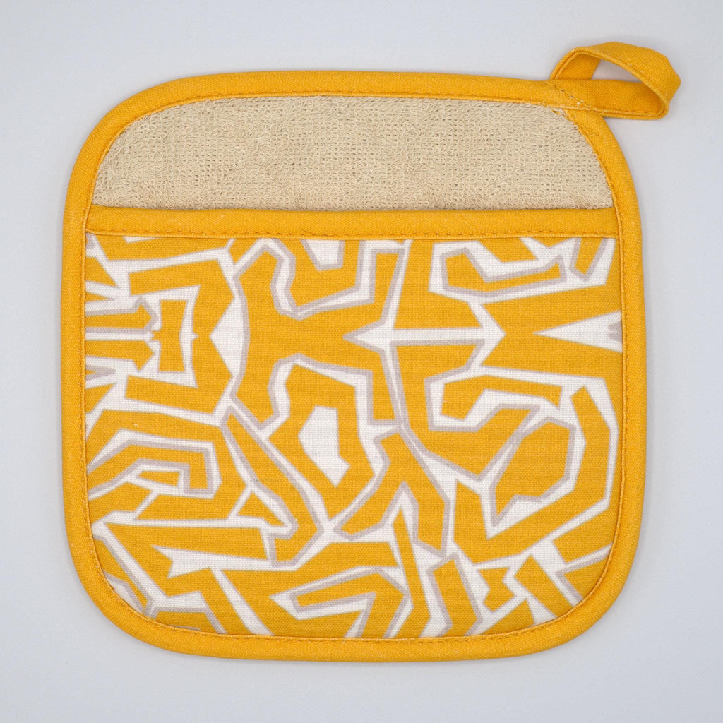 Squiggles: Fun Cotton Oven Mitt and Pot Holde