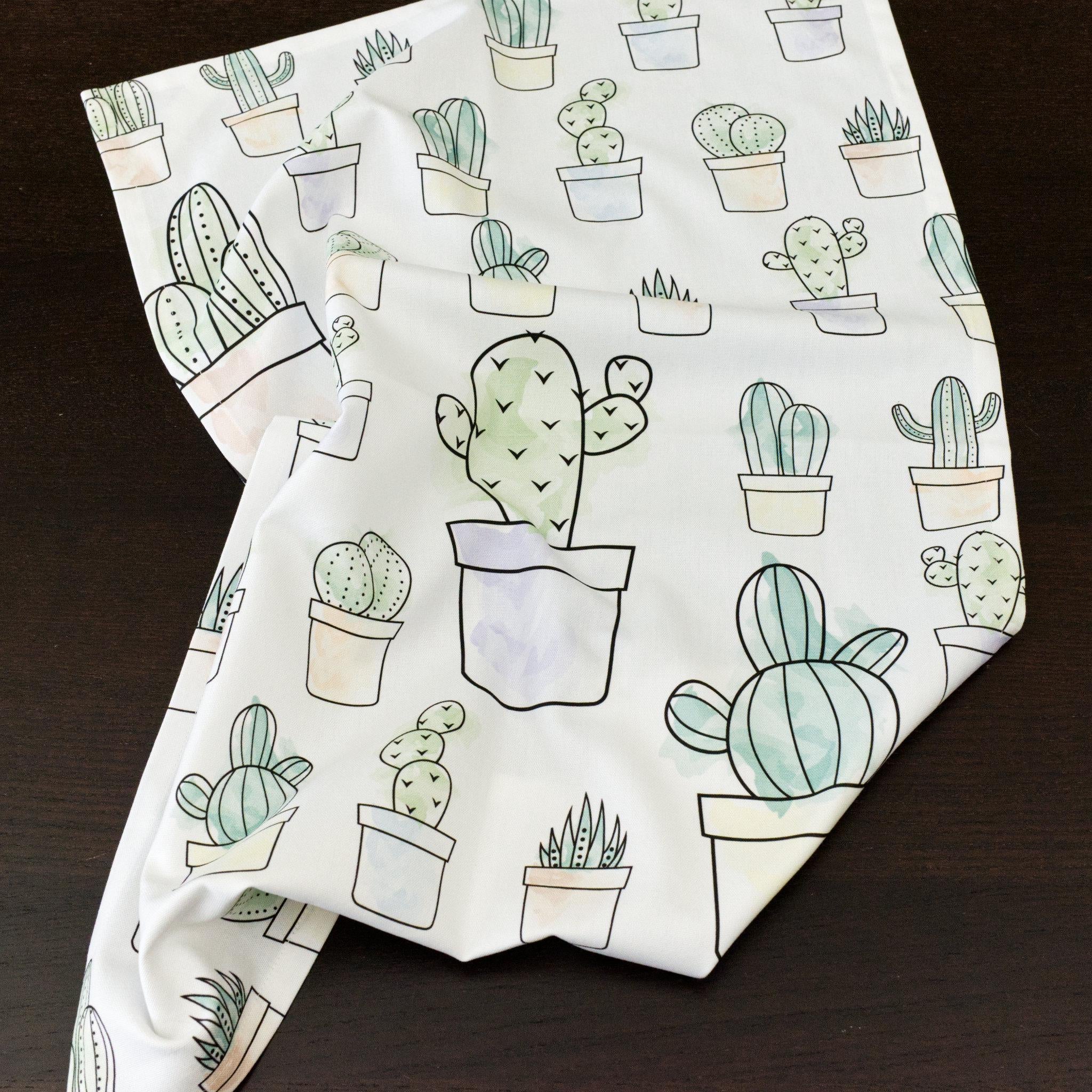 Desert Haze-Cacti in Watercolors: 3 Tea Towels