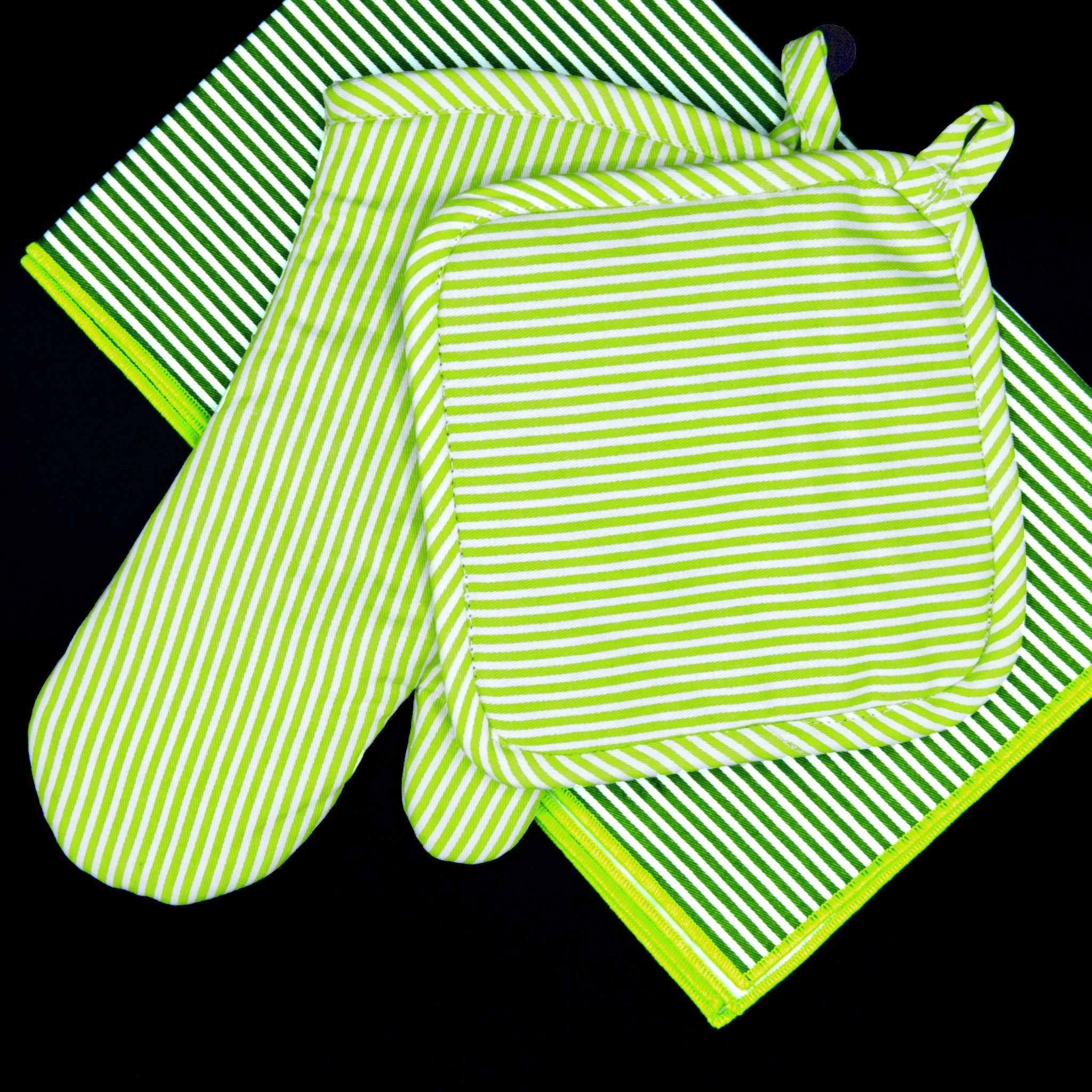 Banker Stripes Drill Weave Tea Towels