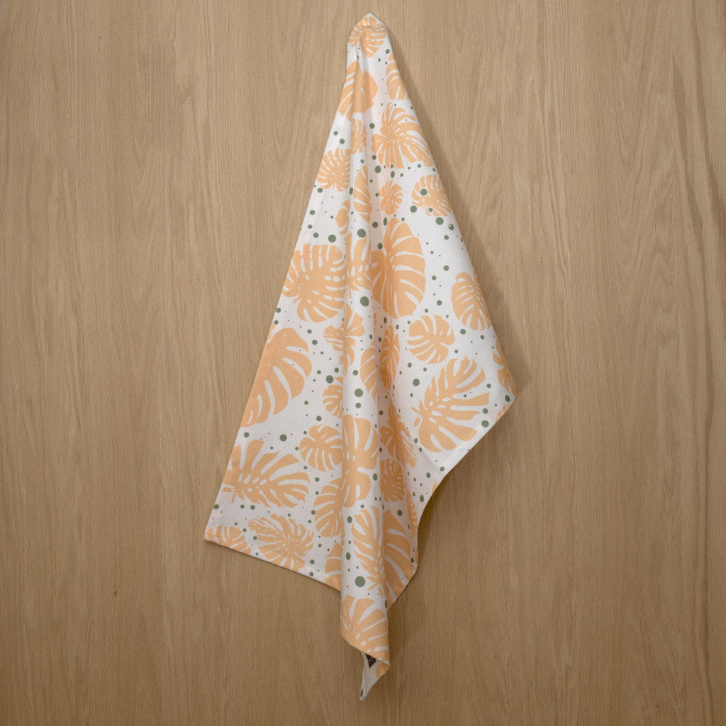 Monstera Leaf Tea Towels: Set of 3 or 4