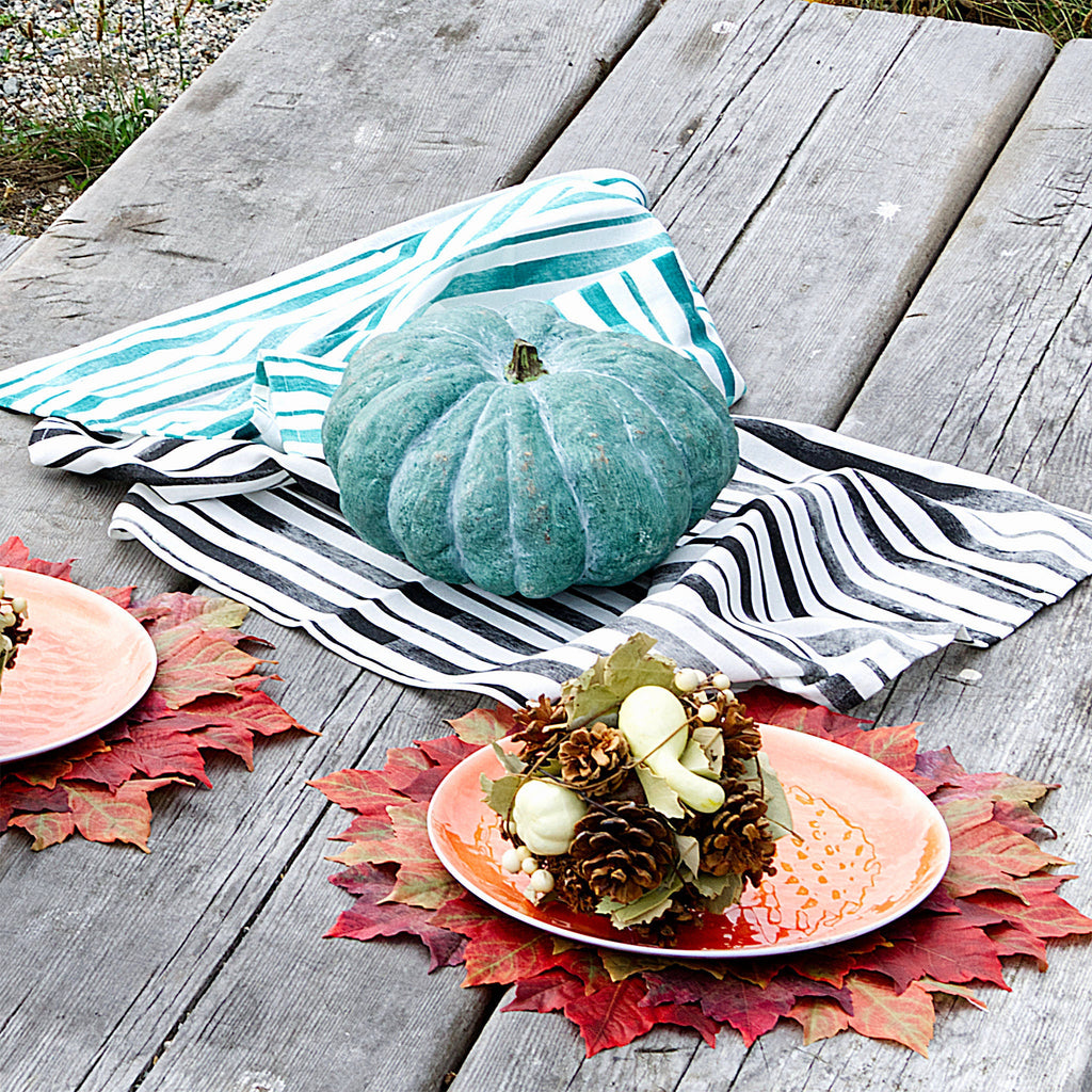 Torchons à rayures délavées - Lot de 2