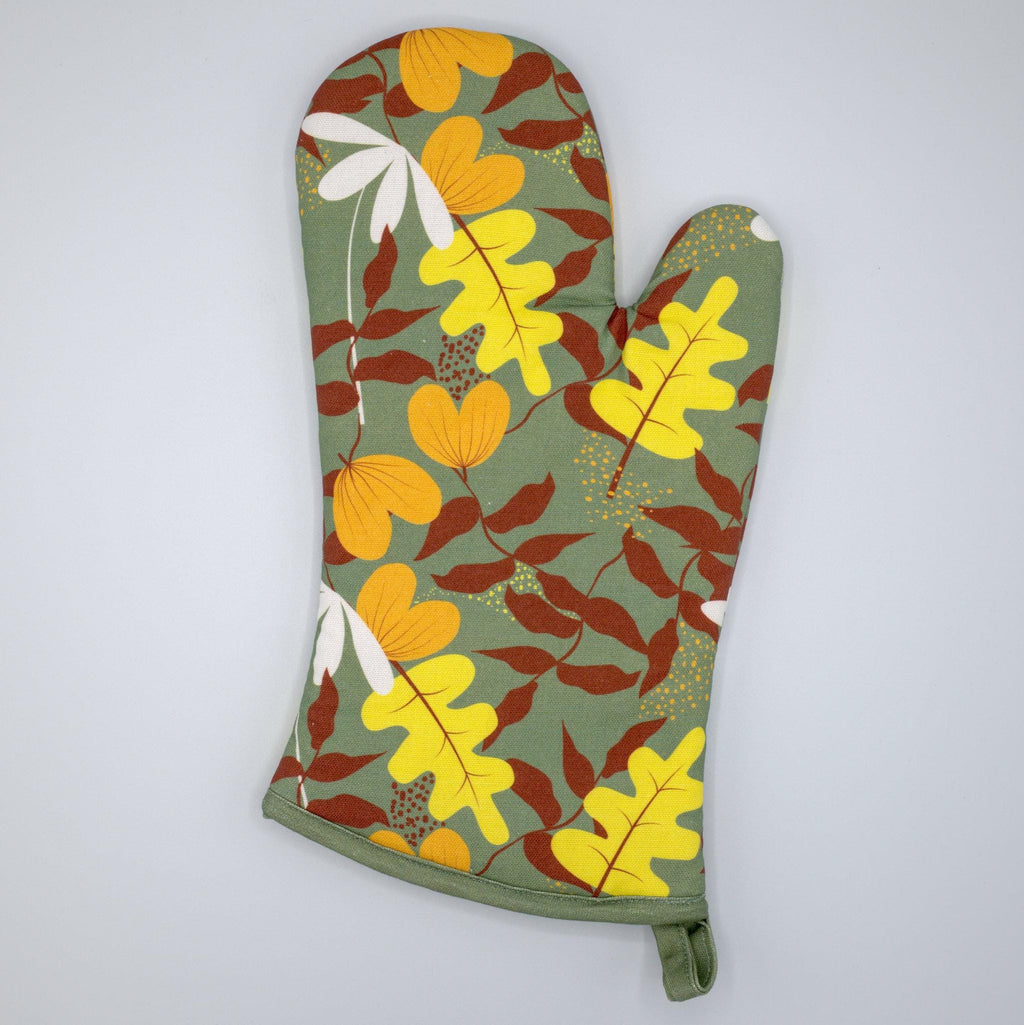 Just Leaves-Oven Mitt and Pot Holder