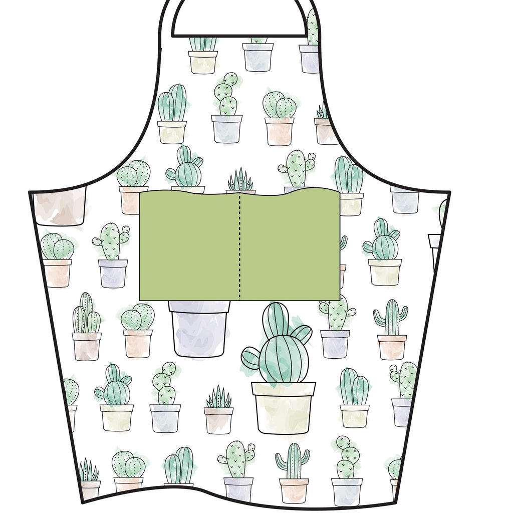 Desert Haze: Cactus Collection Cotton Apron