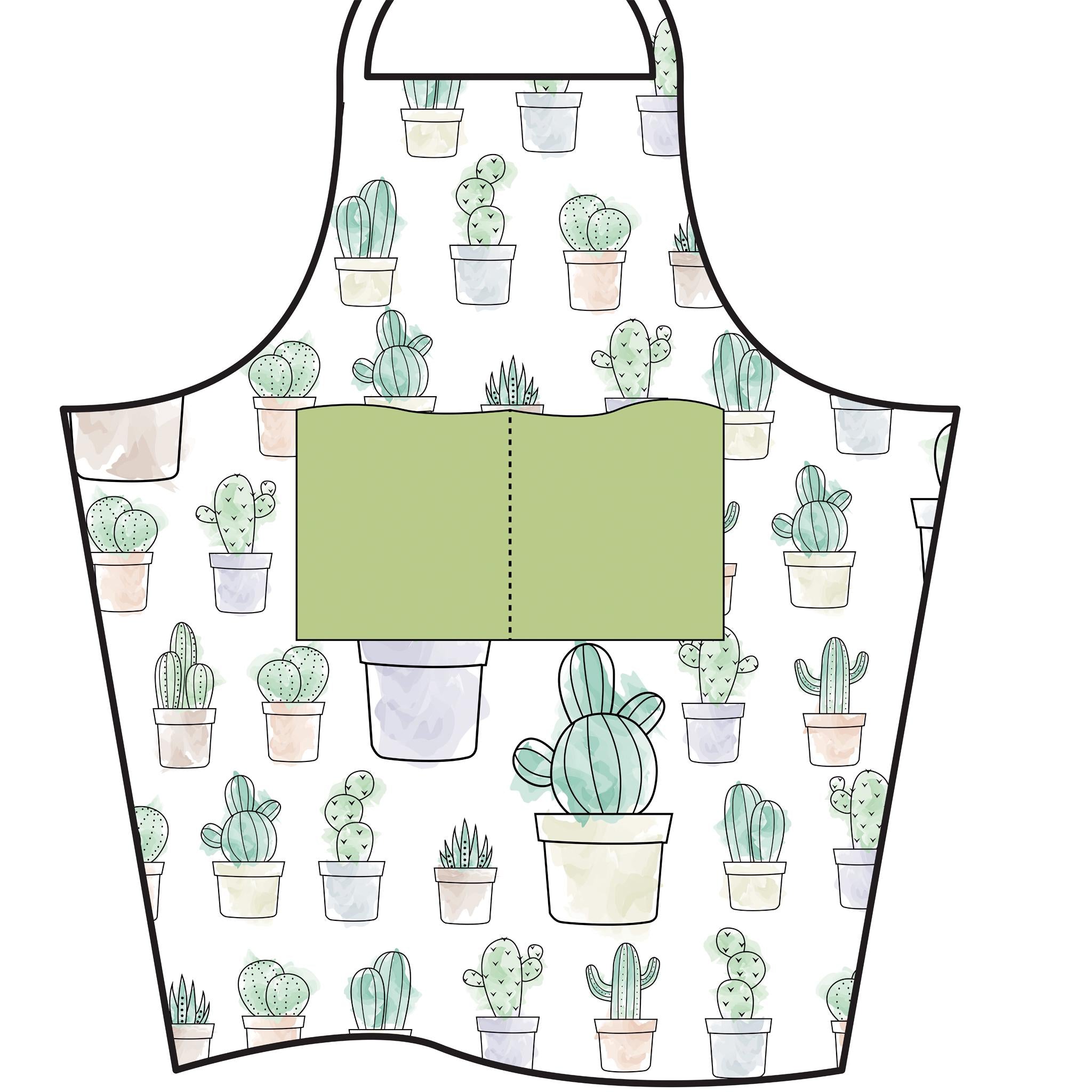 Desert Haze: Cactus Collection Cotton Apron