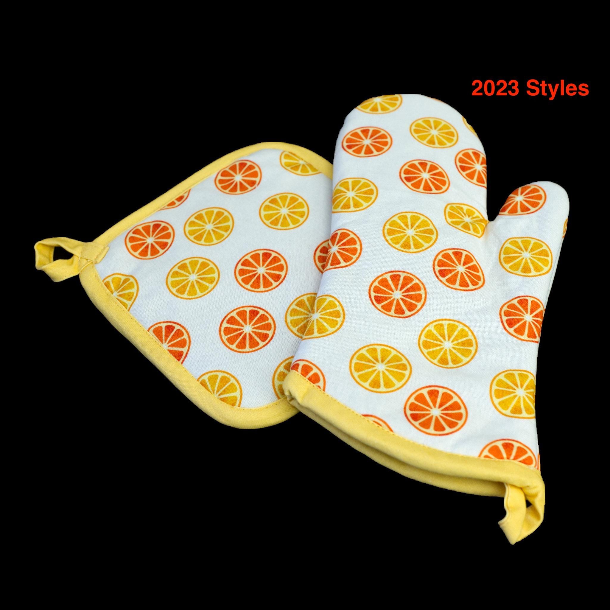 Faded Orange - Oven Mitt and Pot Holder