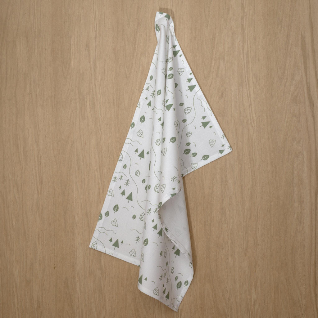 Tiny Countryside Tea Towels; 4 Colors