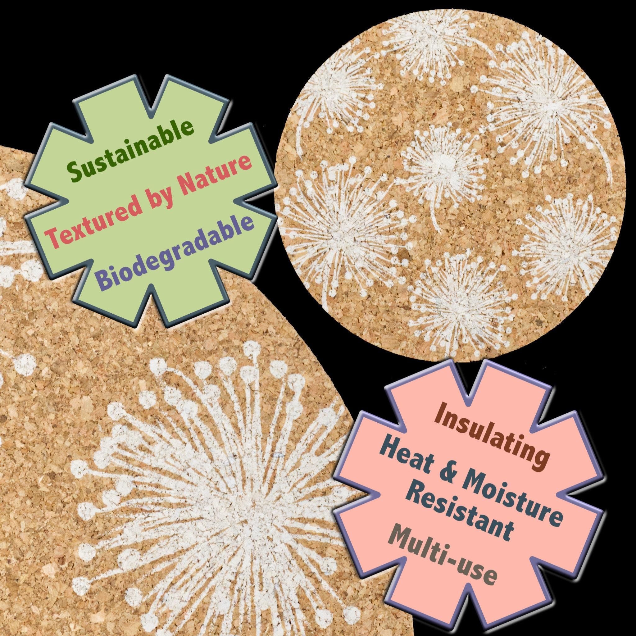 Home By The Sea-Cork Placemats: Set/4