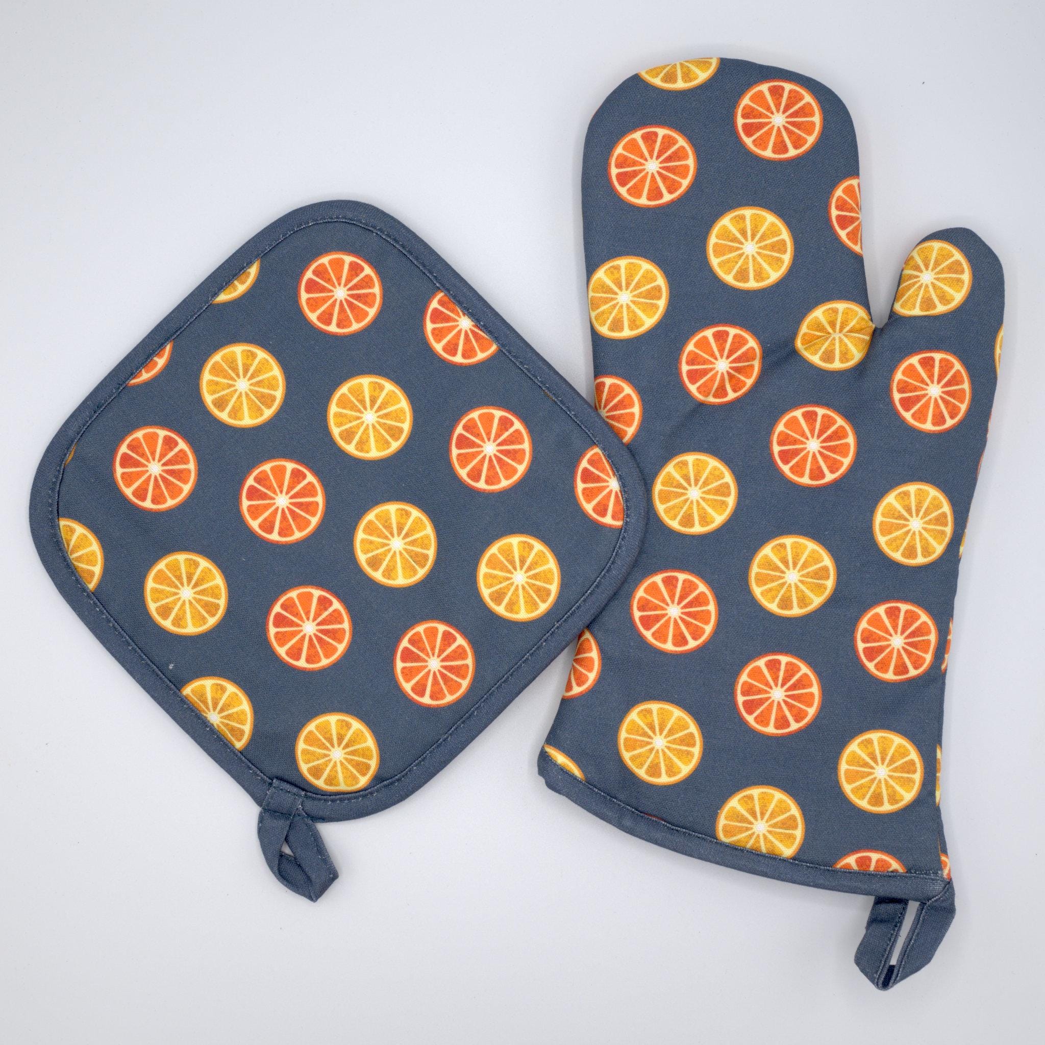 Faded Orange - Oven Mitt and Pot Holder