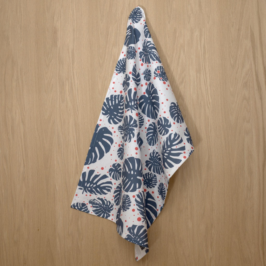 Monstera Leaf Tea Towels: Set of 3 or 4