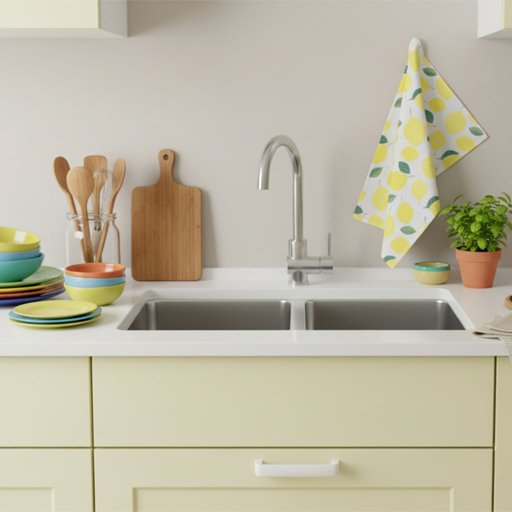 Amalfi Lemon : Lot de 3 torchons