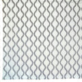 Patterned fabric with wavy lines on a white background