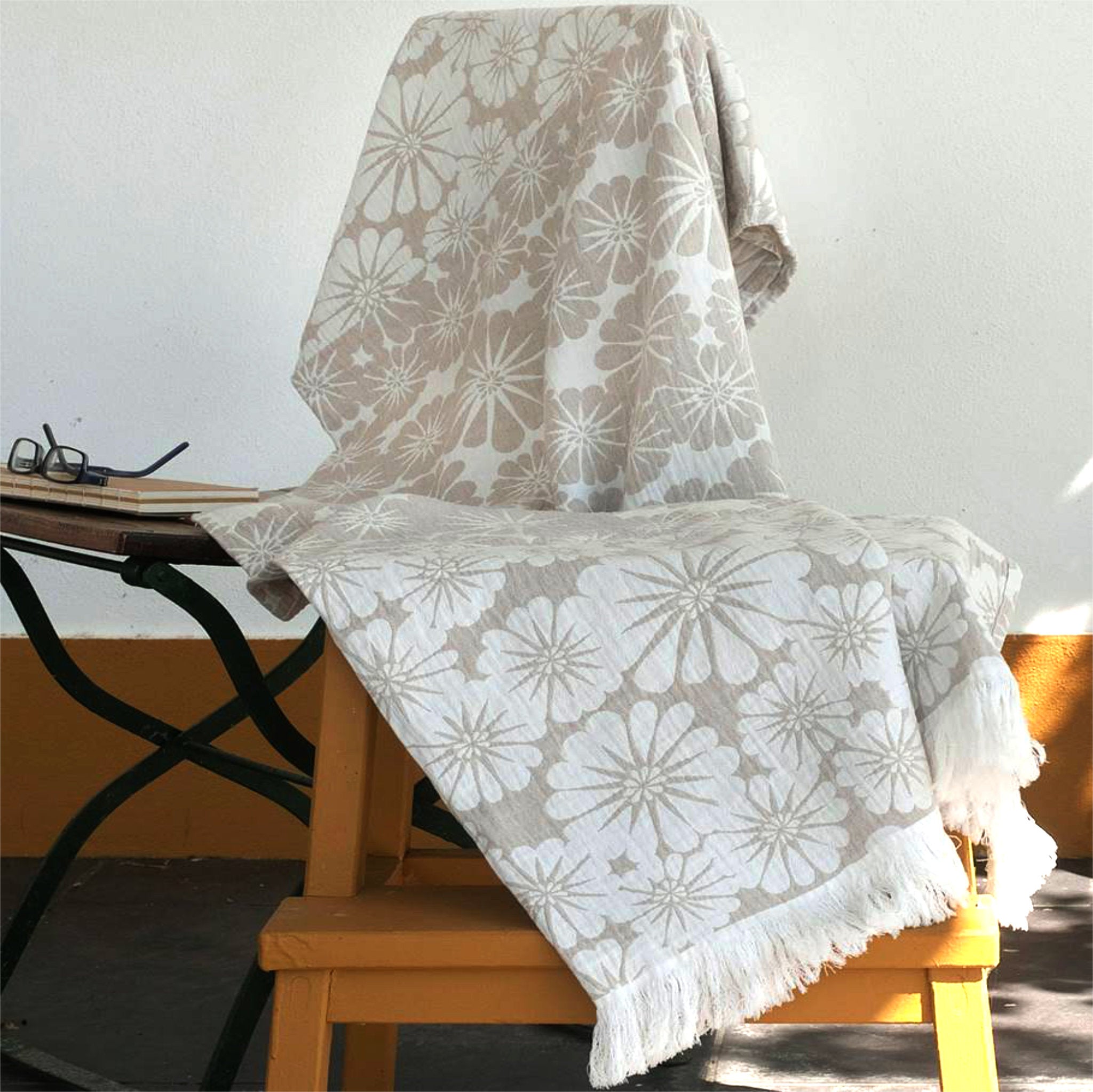 Wearable Bloom Pattern Throw: 2 Colors