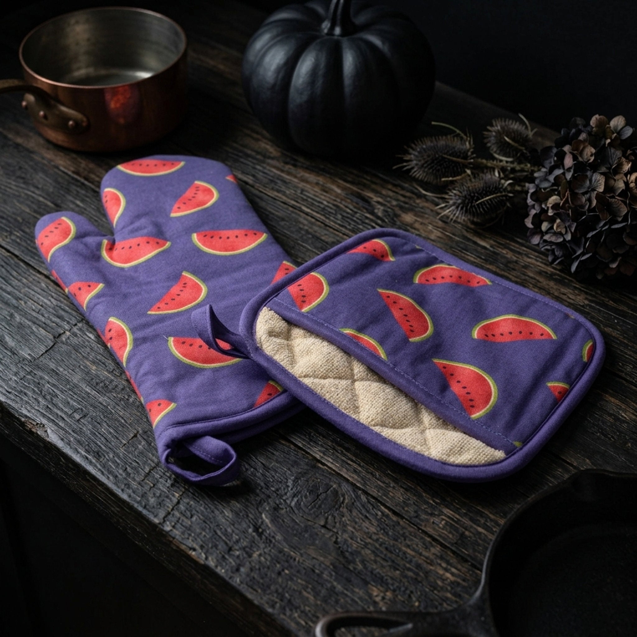 Melon Oven Mitt & Pot Holder