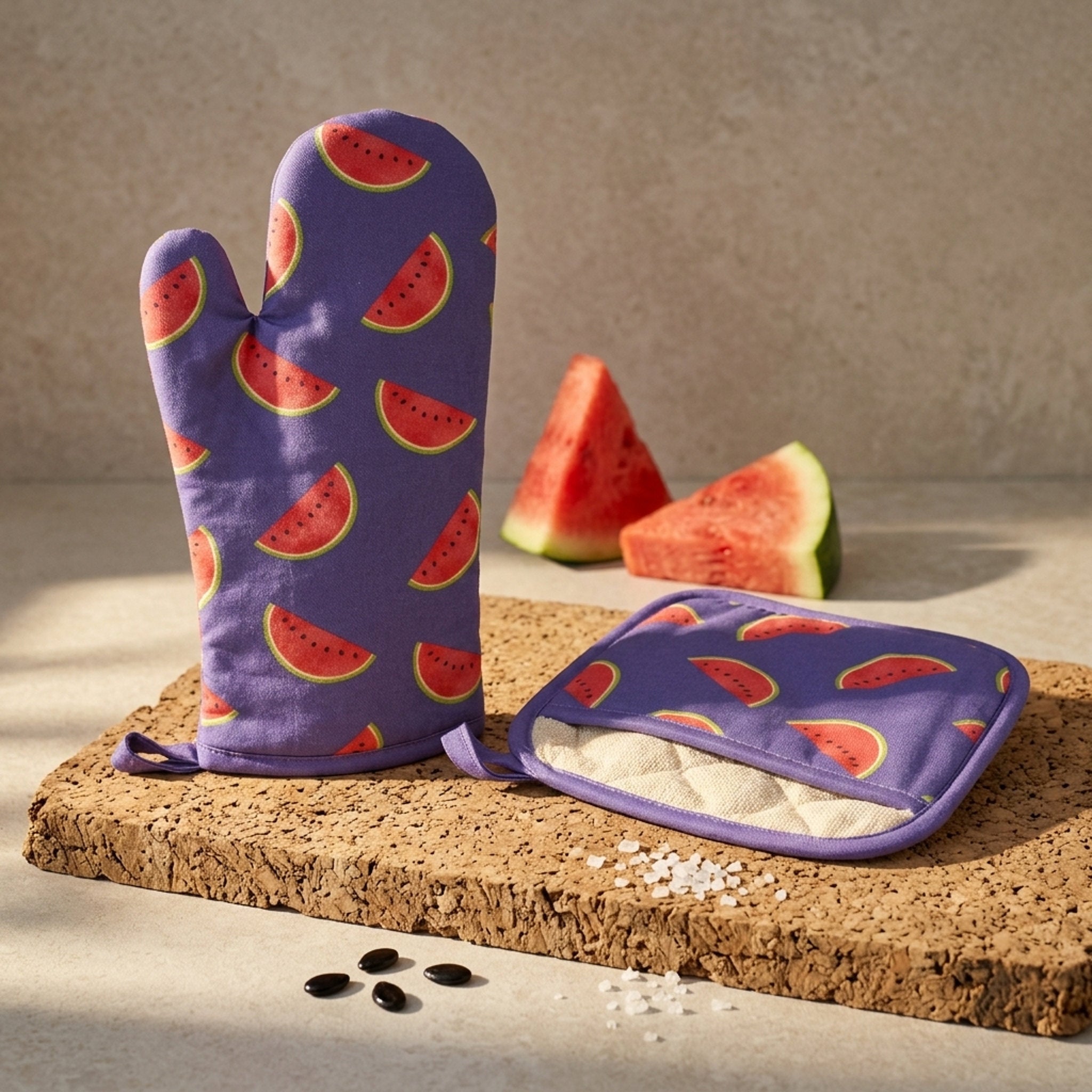 Melon Oven Mitt & Pot Holder