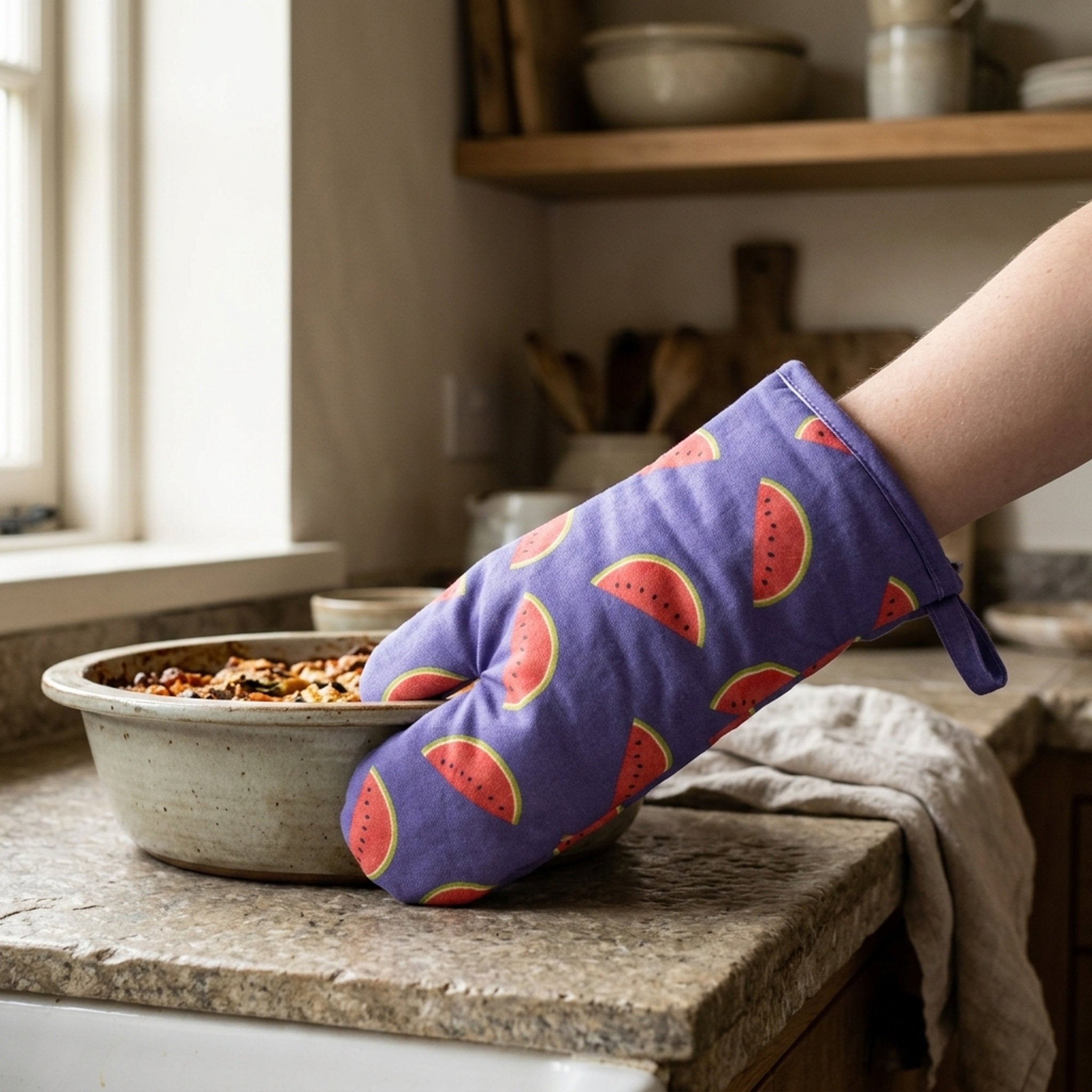 Melon Oven Mitt & Pot Holder