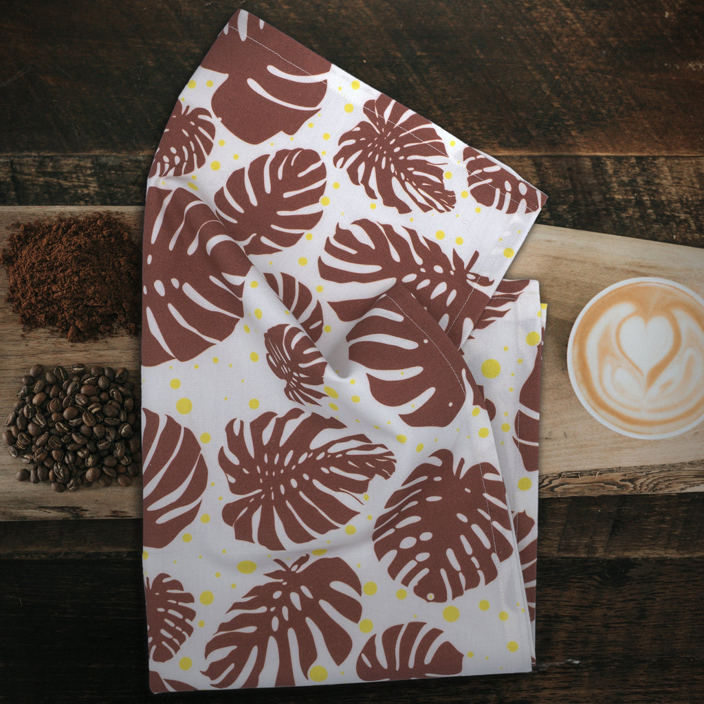 Monstera Leaf Tea Towels: Set of 3 or 4