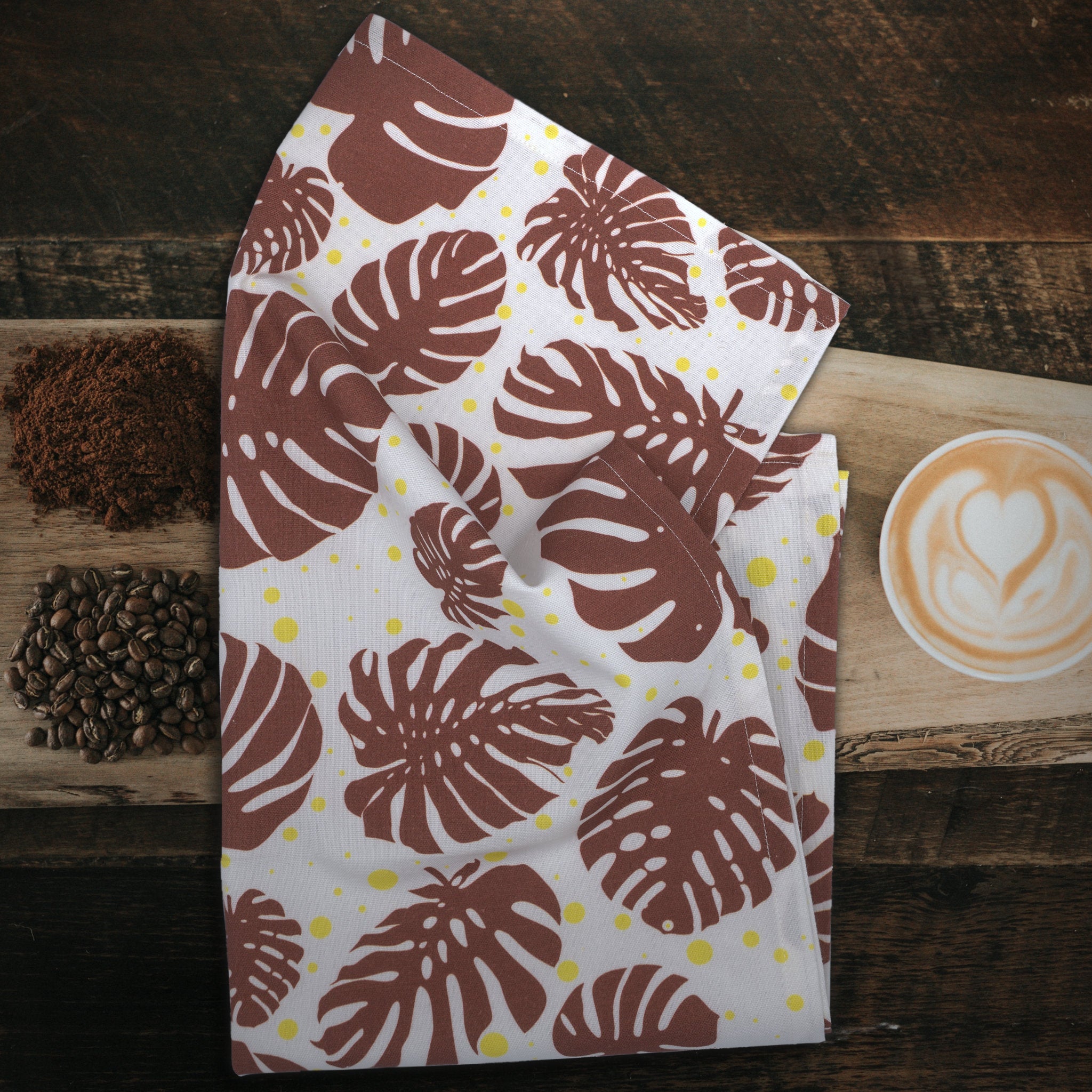 Monstera Leaf Tea Towels: Set of 3 or 4