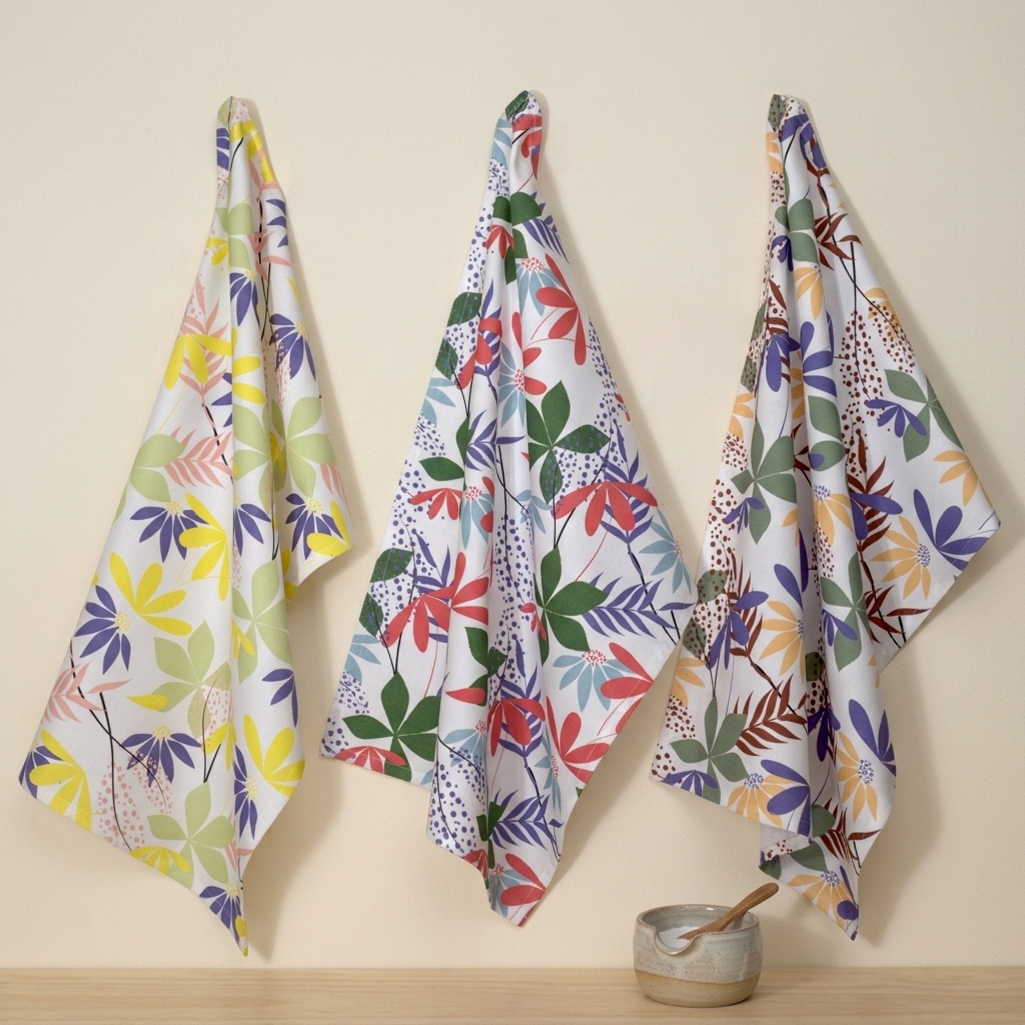 Flowers Cotton Kitchen Towels