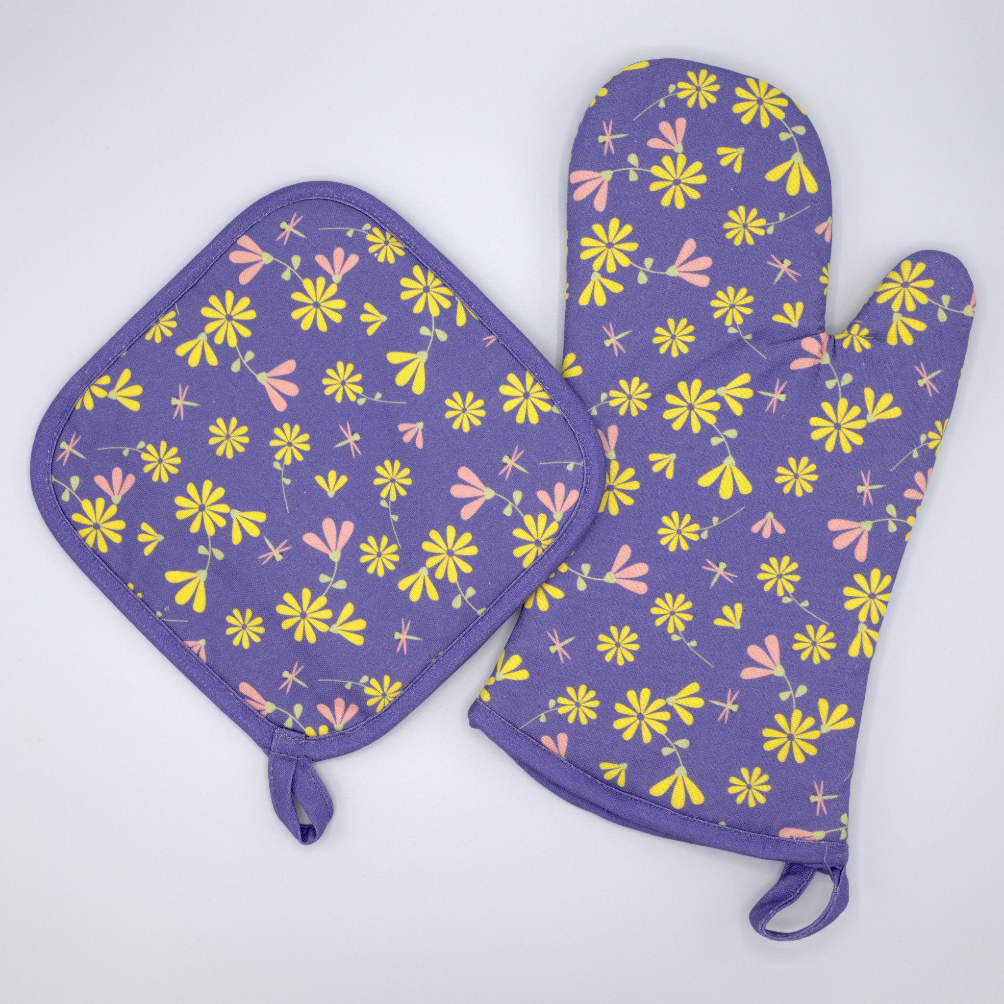 Shy Dragonfly-Oven Mitts & Pot Holders-4 Colors