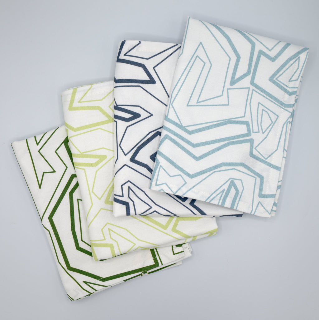 Squiggles Tea Towels; 4 Colors