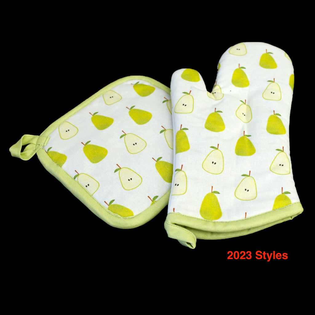 Faded Pear - Oven Mitt and Pot Holder
