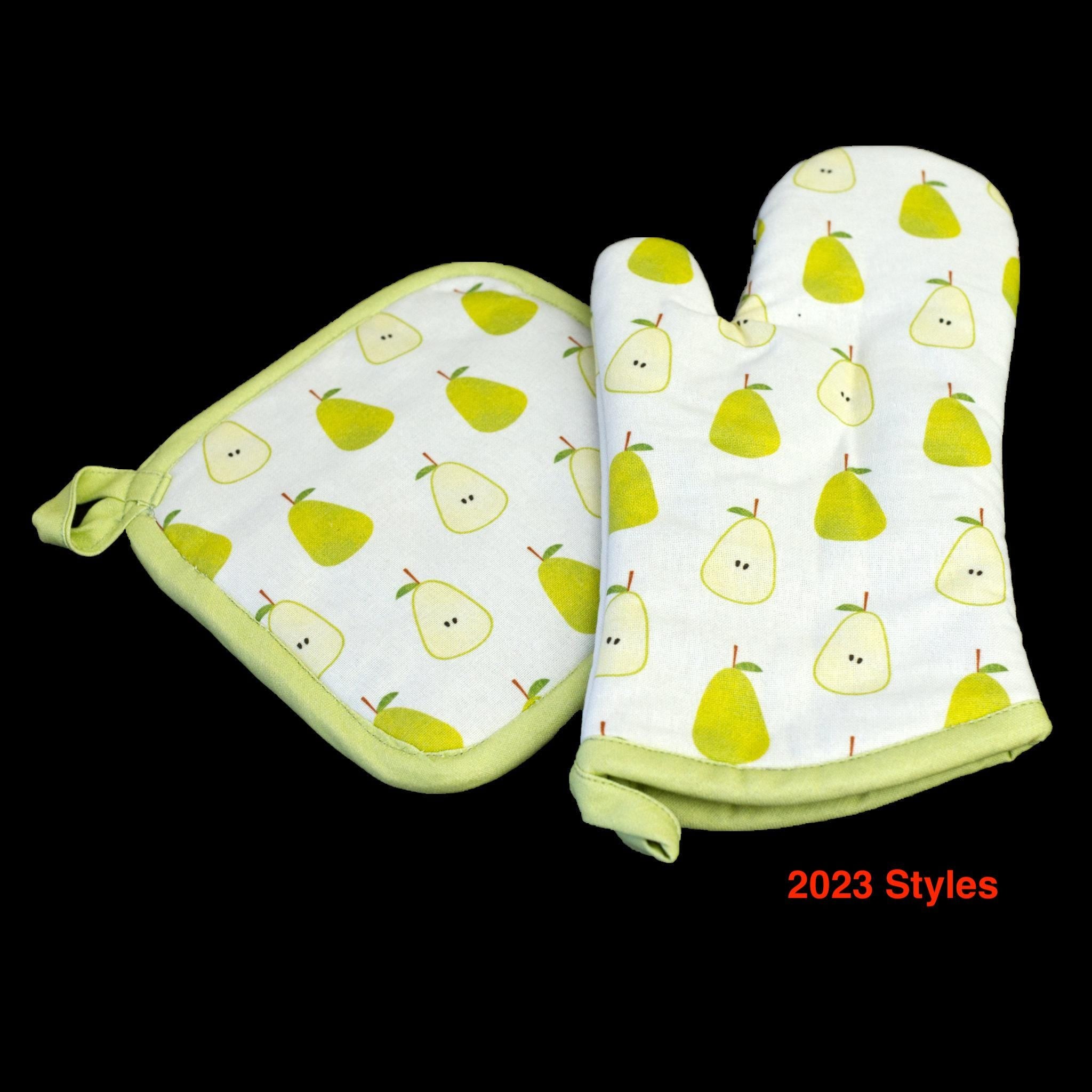 Faded Pear - Oven Mitt and Pot Holder