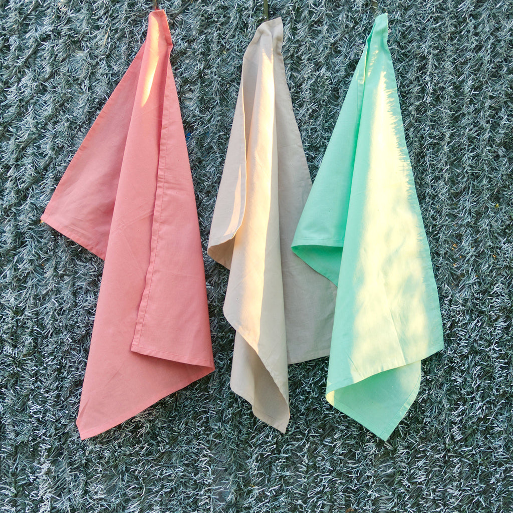 Breezy Pastels. Ultra Fine Cotton Towels-Set/3