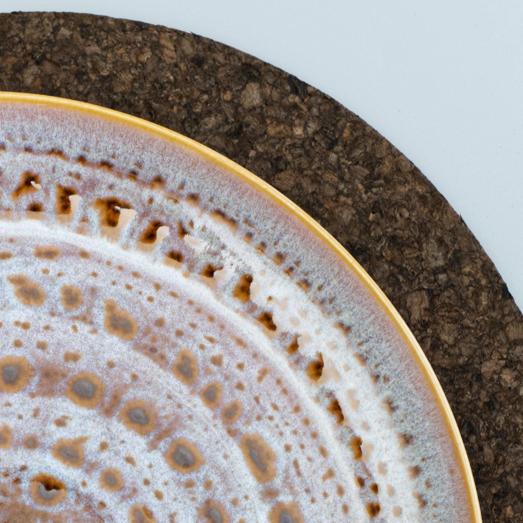 Matt Black-Black Mats: Cork Placemats Set of 2