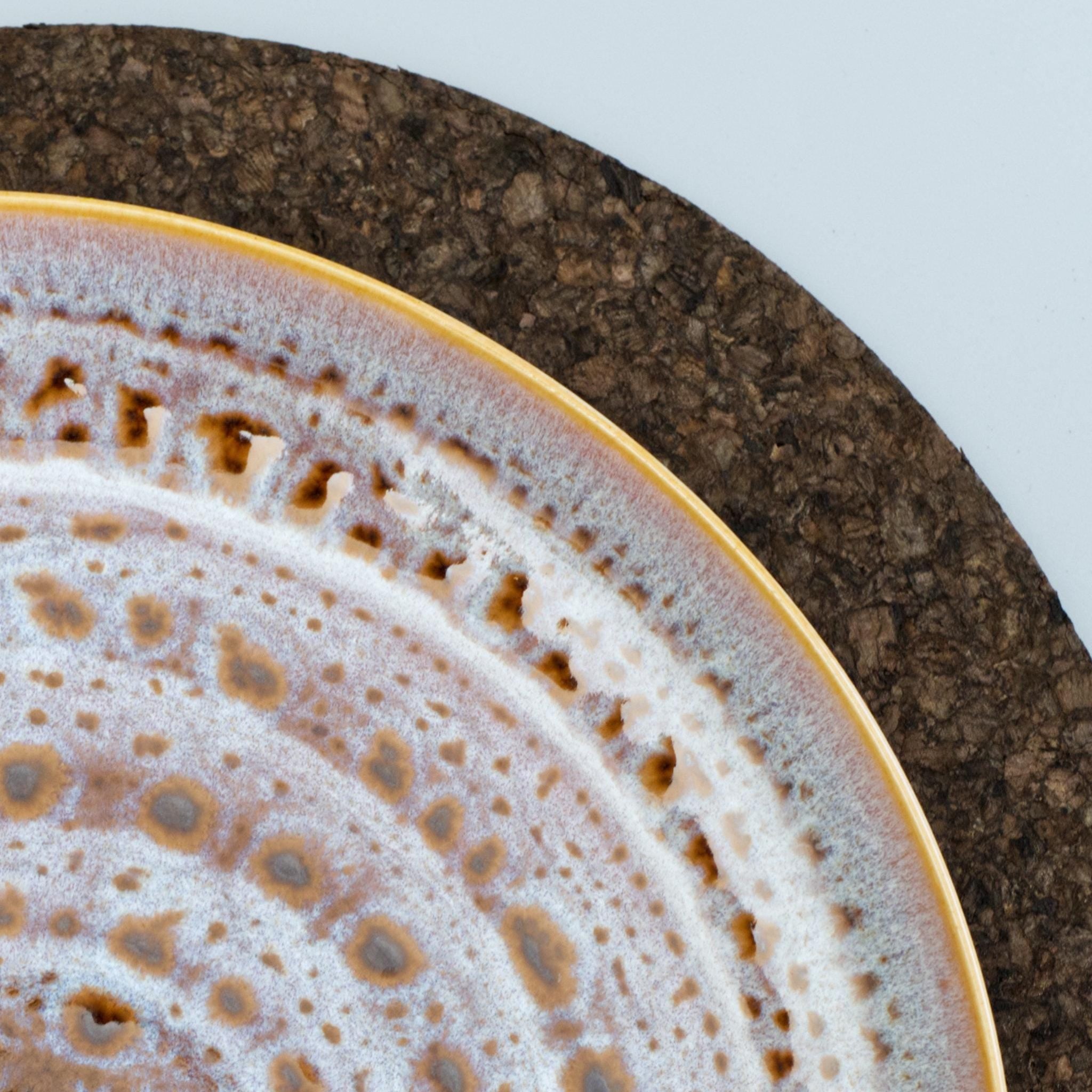 Matt Black-Black Mats: Cork Placemats Set of 2