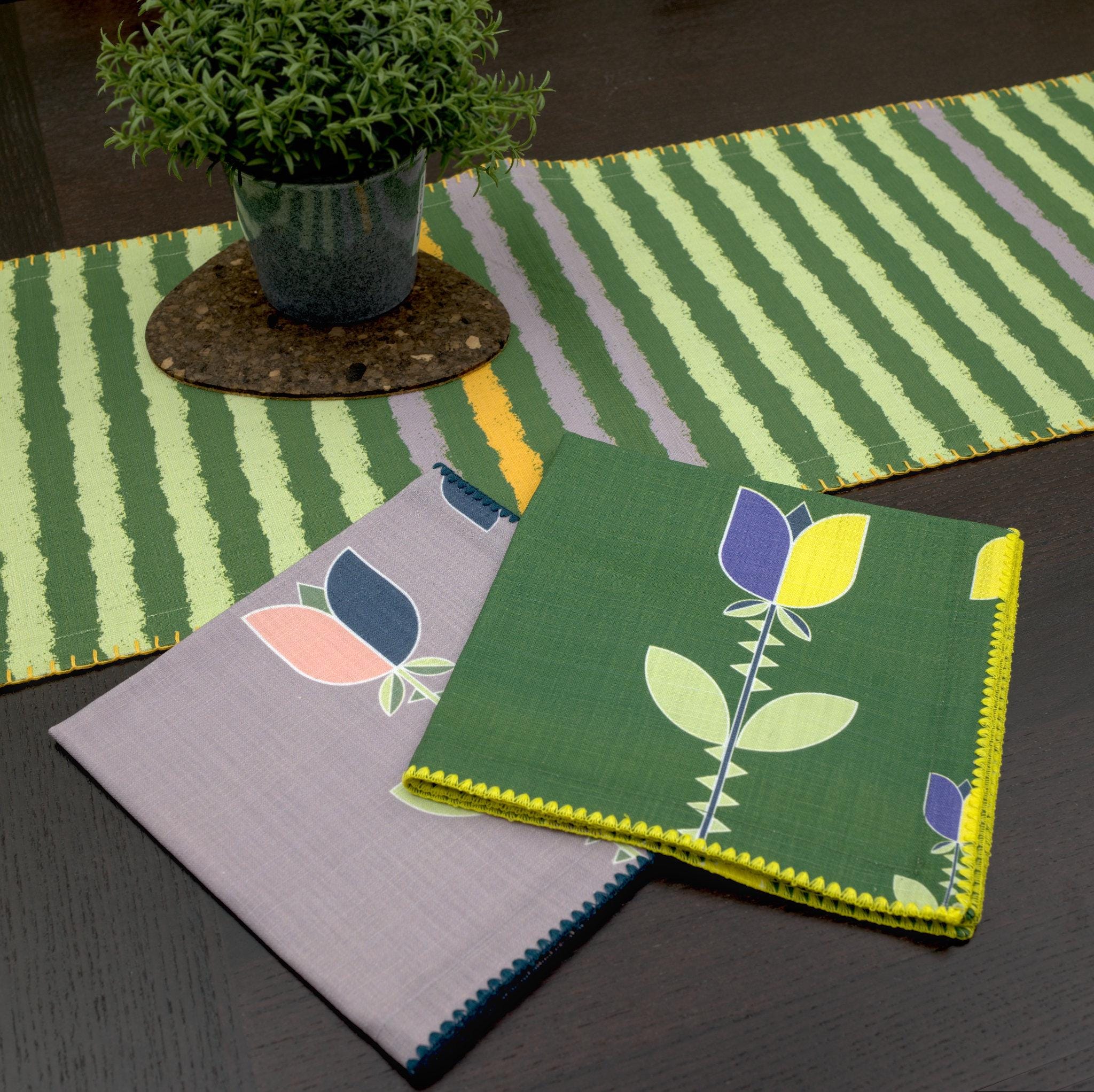 Color Accented Deluxe Table Runner-2 Colors