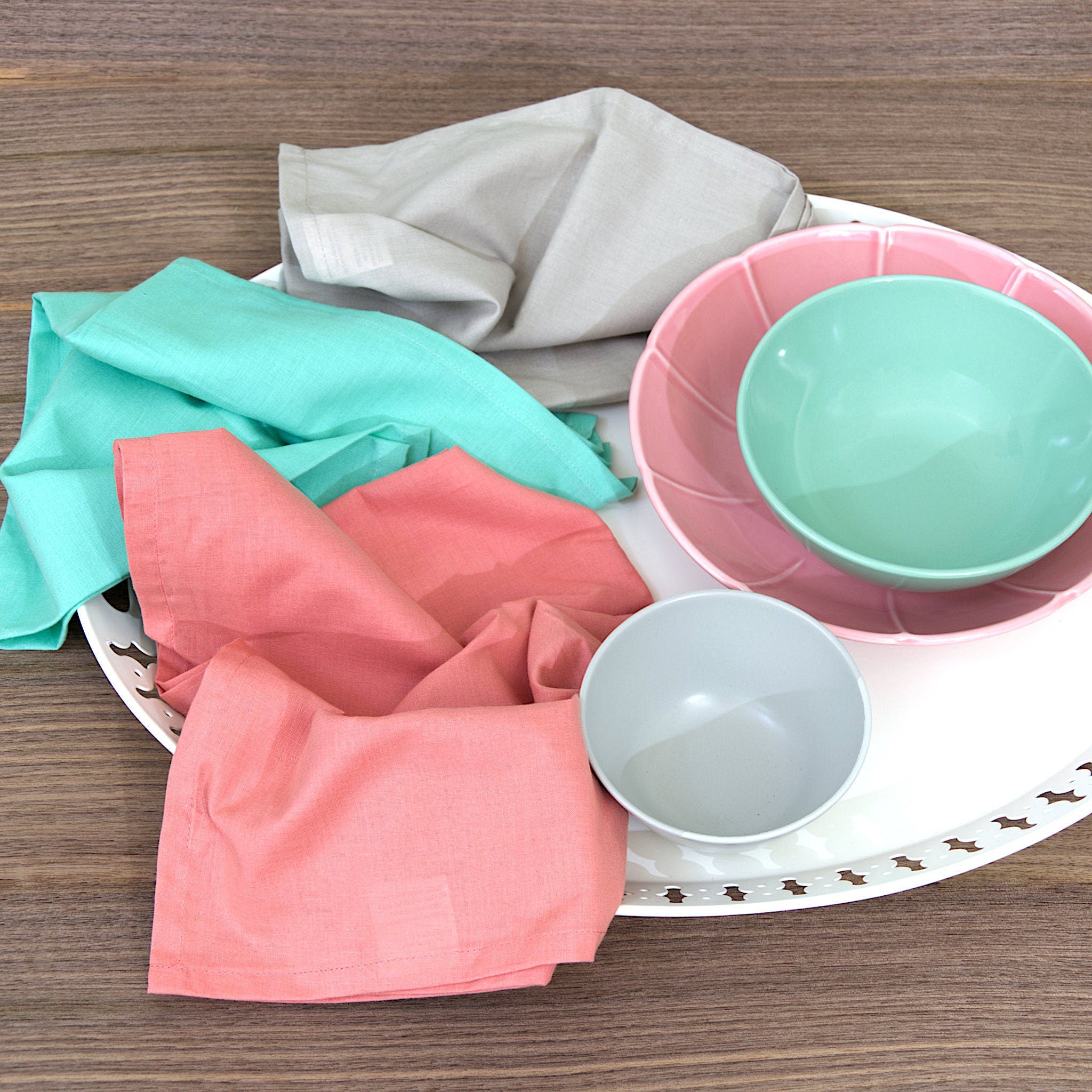 Breezy Pastels. Ultra Fine Cotton Towels-Set/3