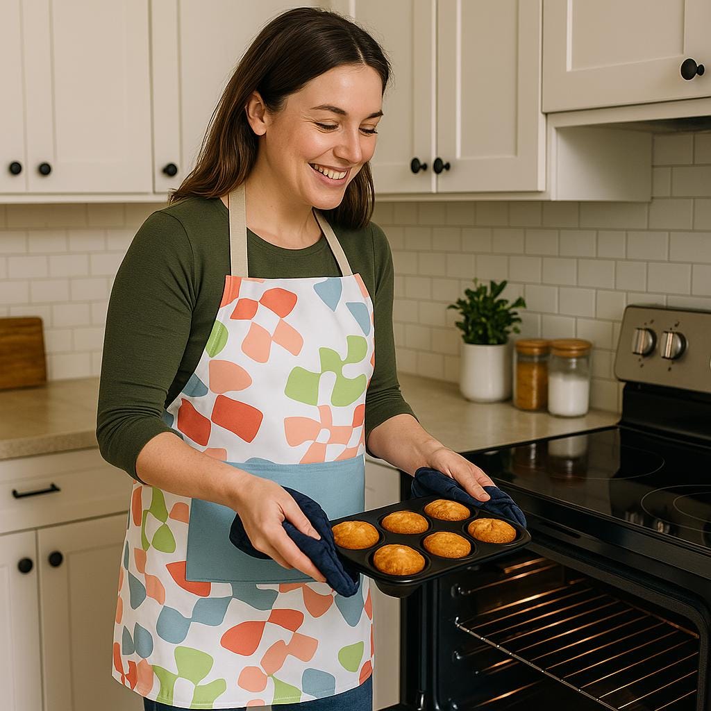 The Flutter: Designer Print Cotton Apron
