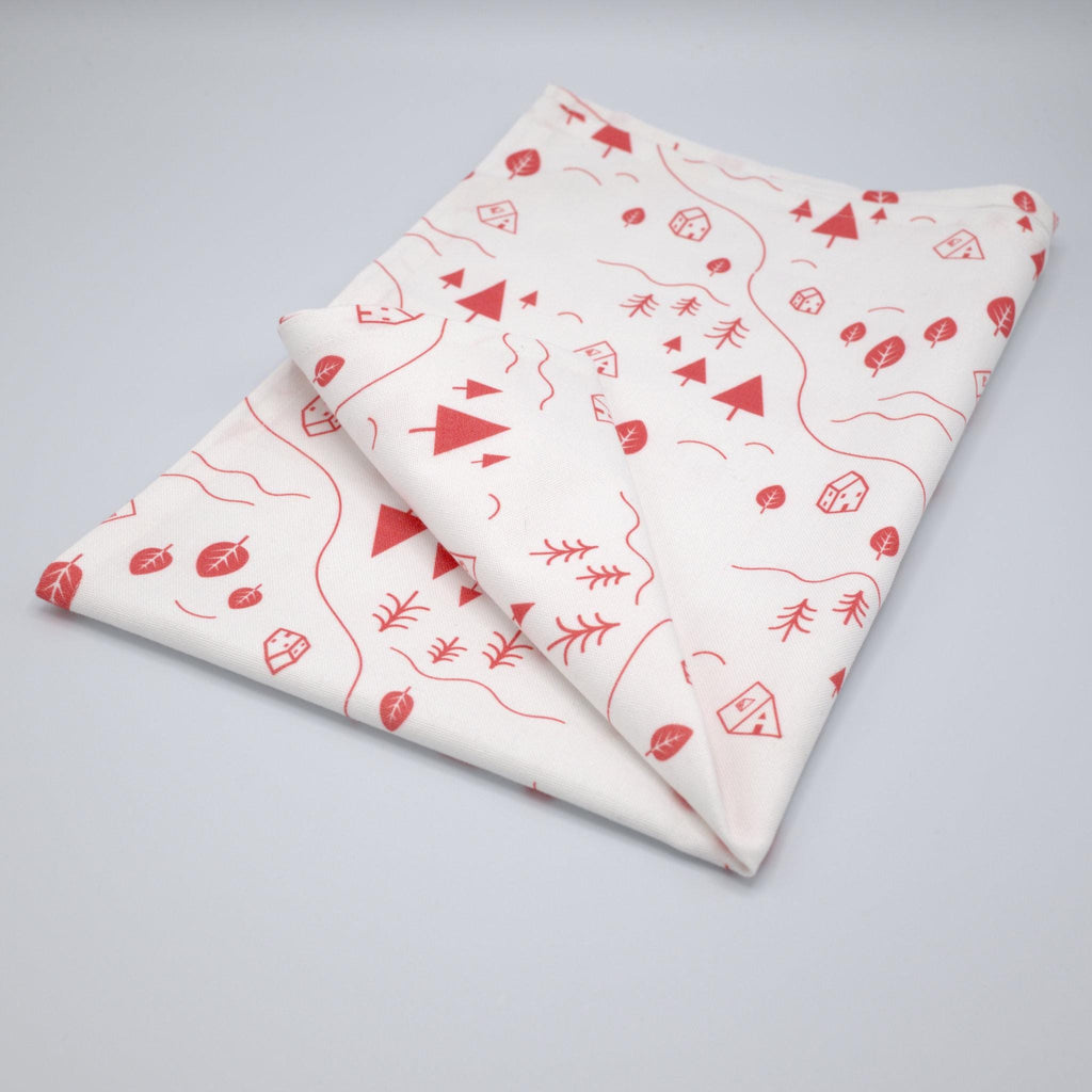 Tiny Countryside Tea Towels; 4 Colors