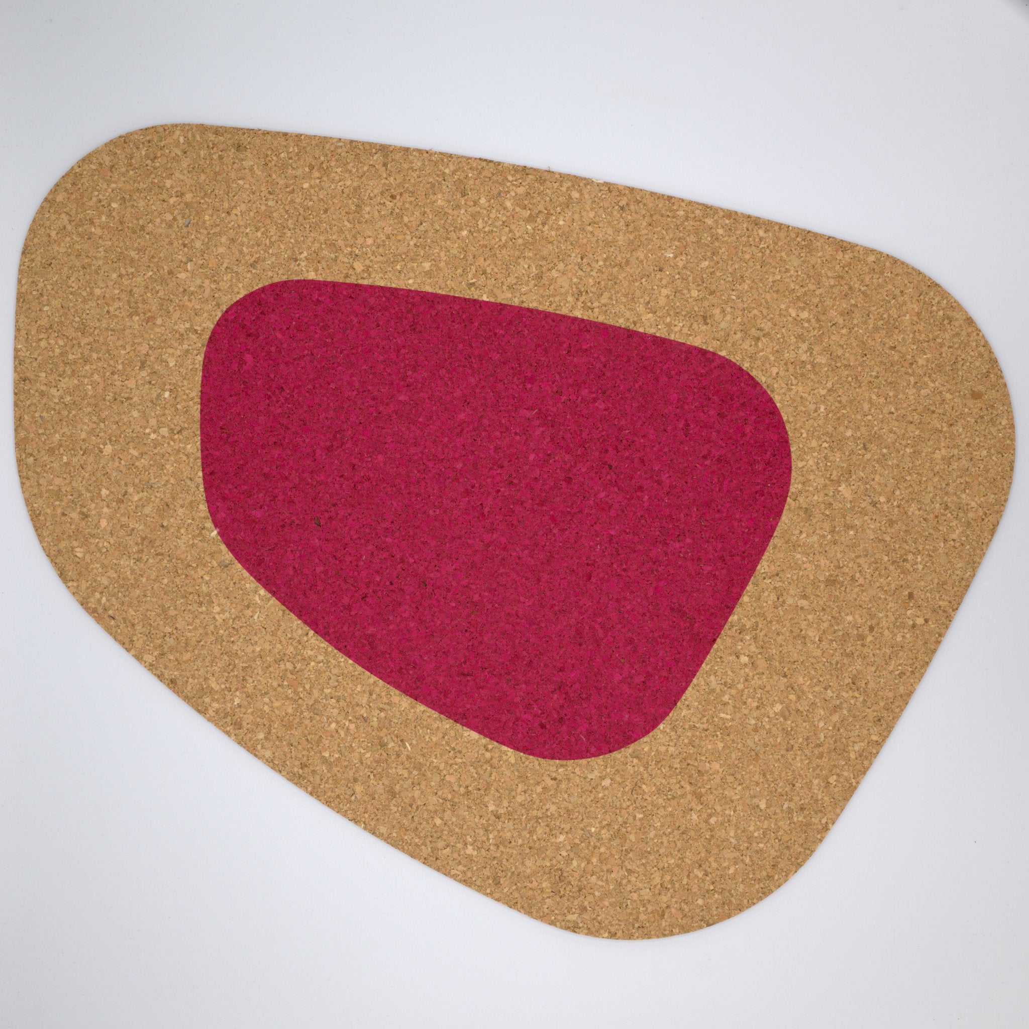 Oversize Kidney Bean Cork Placemat-4 Colors