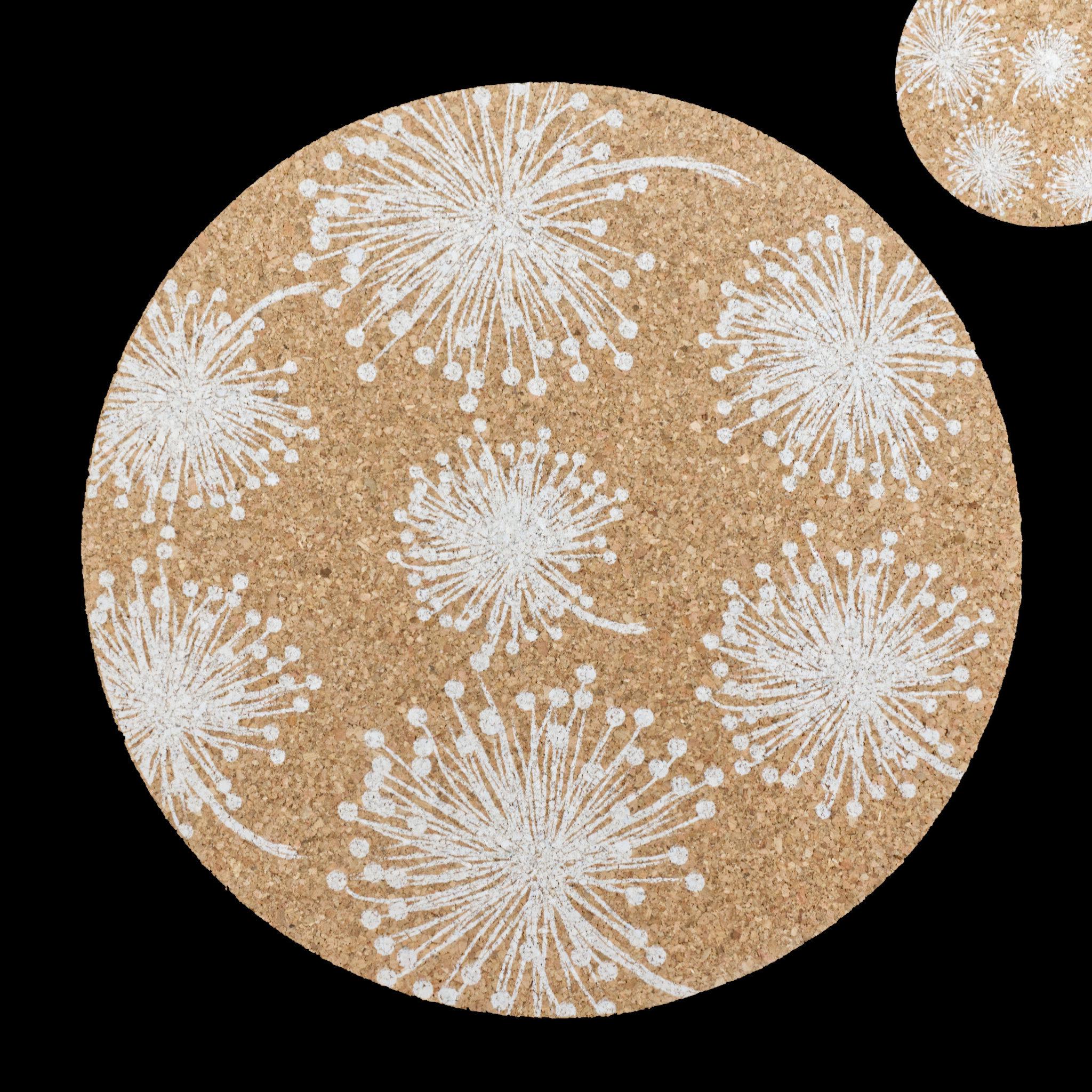 seagrass home by the sea cork placemat from Hem And Tassel  on black background