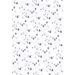 simulated image of kitchen towel in Tiny Countryside design, in purple color