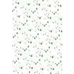 simulated image of kitchen towel in Tiny Countryside design, in turf color