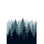 simulated image of the A kitchen towel in Forest design, in turf color