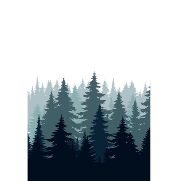 simulated image of the A kitchen towel in Forest design, in turf color