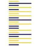 Simulated kitchen towels in Yellow Piano design H