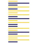 Simulated kitchen towels in Yellow Piano design H